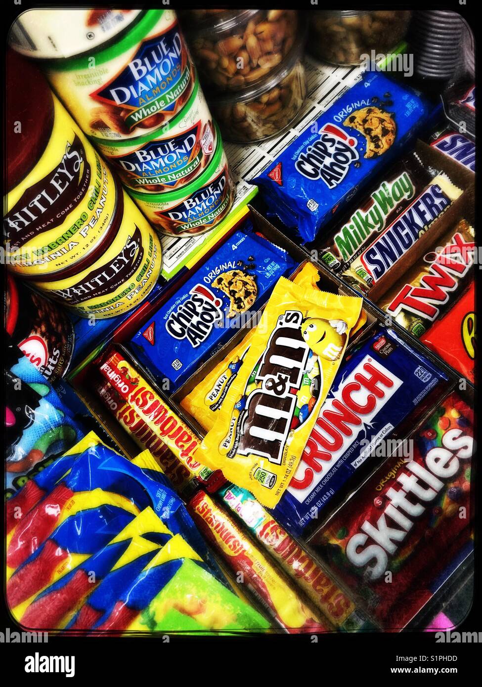 Chocolat, bonbon, crunch, quilles, Chips Ahoy, bonbons, snacks Photo Stock  - Alamy