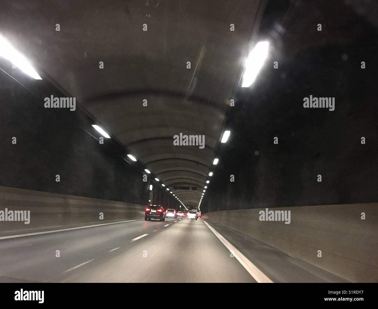 Tunnel de voiture en Suède Banque D'Images