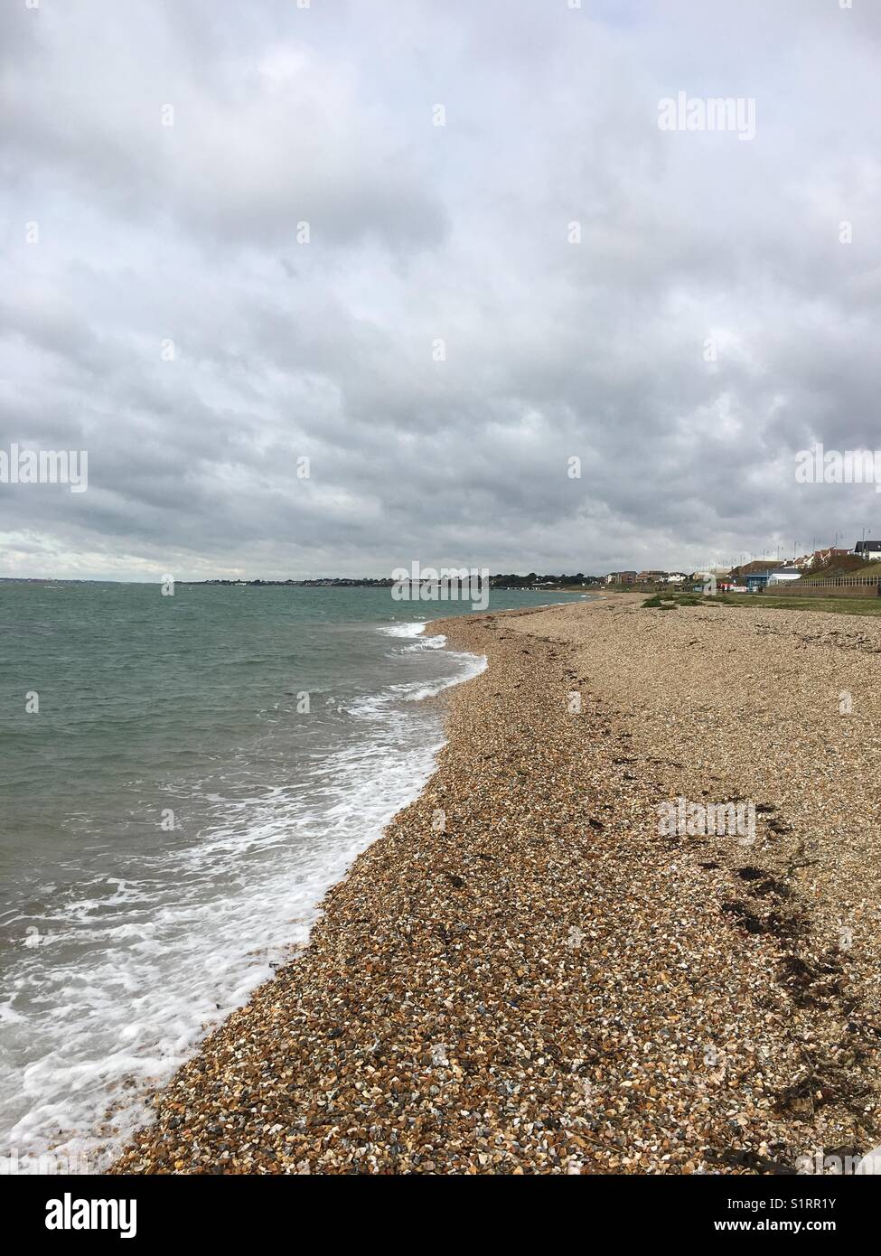 Plage de schiste à Lee-on-the-Solent Royaume-Uni Banque D'Images