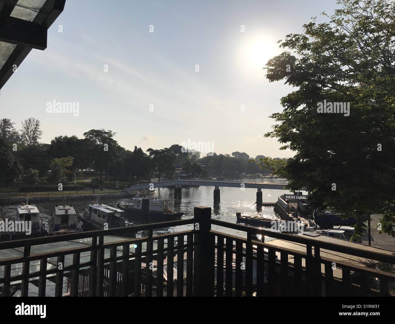 Attendre de partir pour Pulau Ubin Banque D'Images