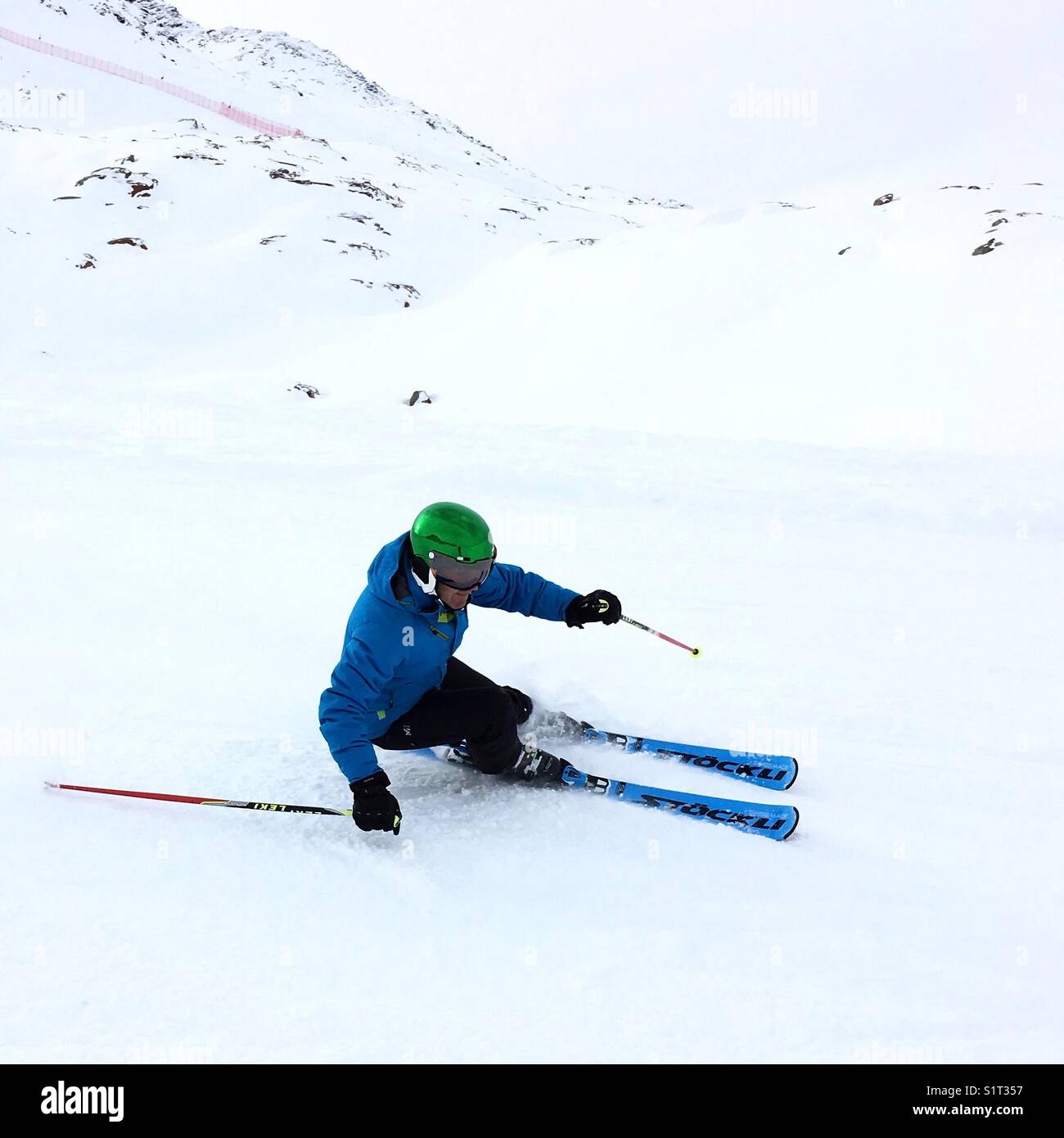 Neige Ski alpin Sports d'hiver ski snowsports Banque D'Images