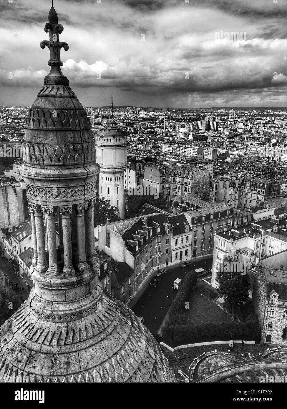 Sacré-Cœur, de Montmartre, France - Image de stock capturée avec un smartphone