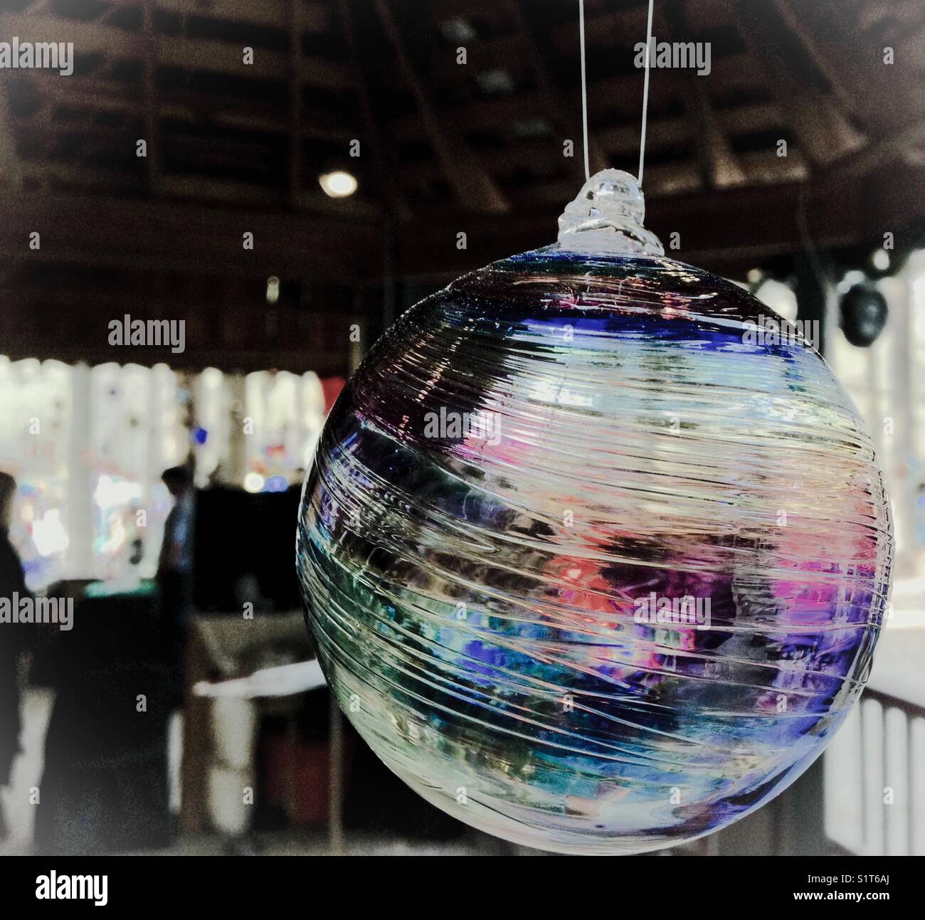 Boule de verre dans la boutique de la foire Renaissance Banque D'Images