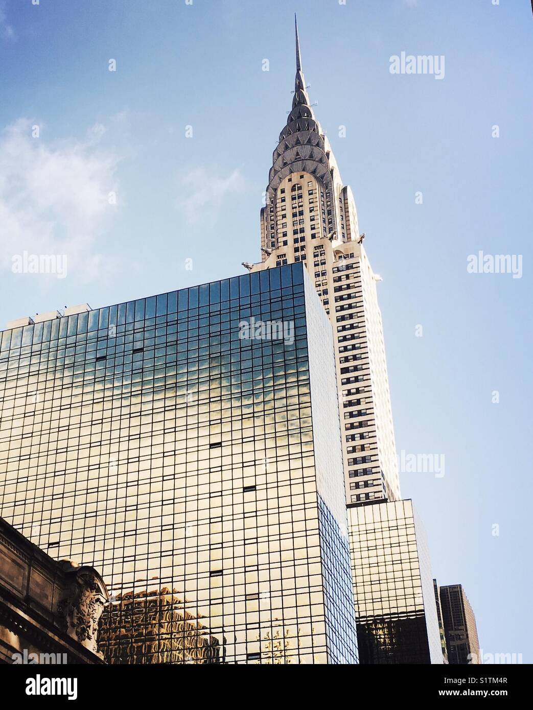 Le Chrysler Building, New York City. - Image de stock capturée avec un smartphone