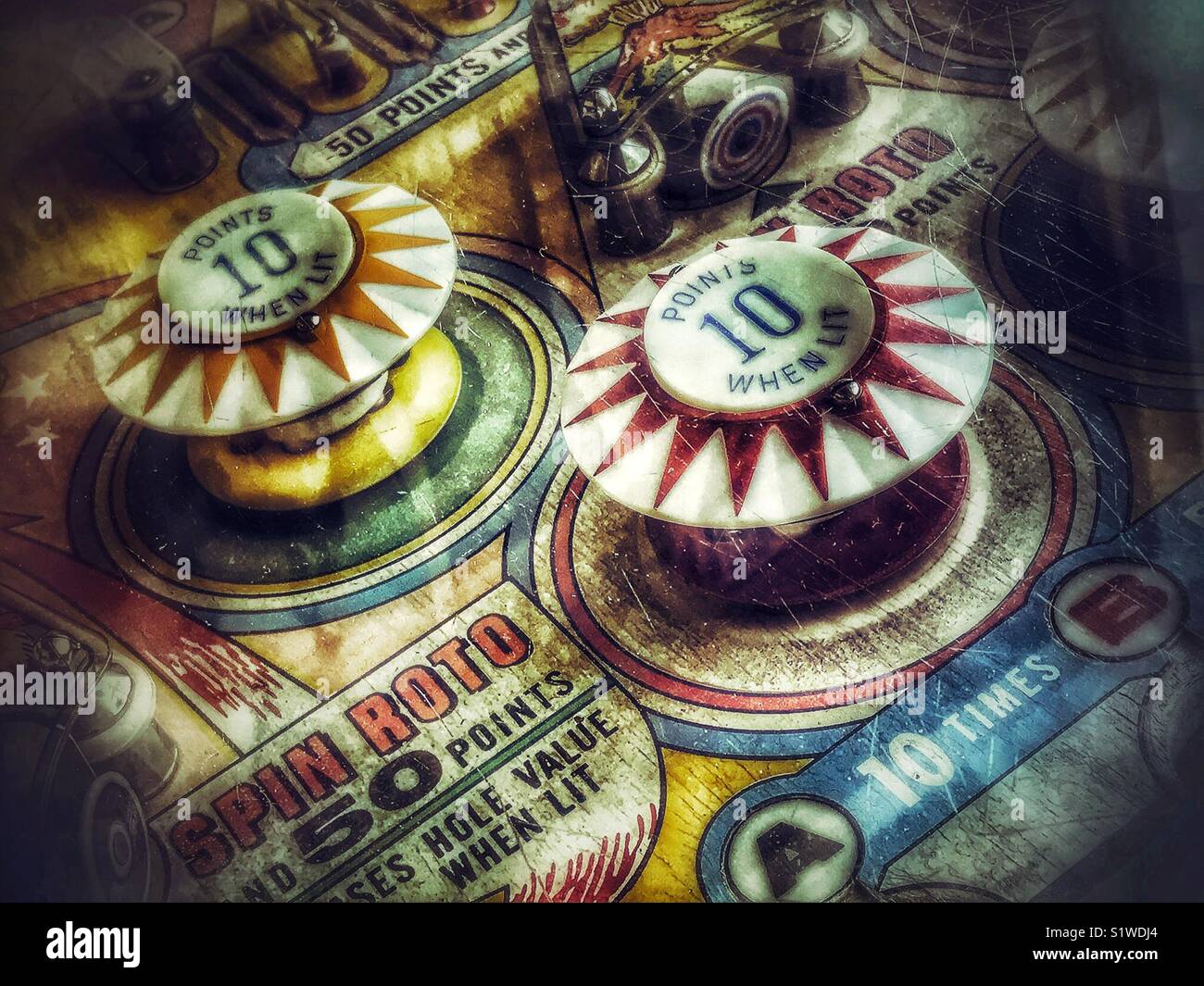 Vintage pinball Banque D'Images
