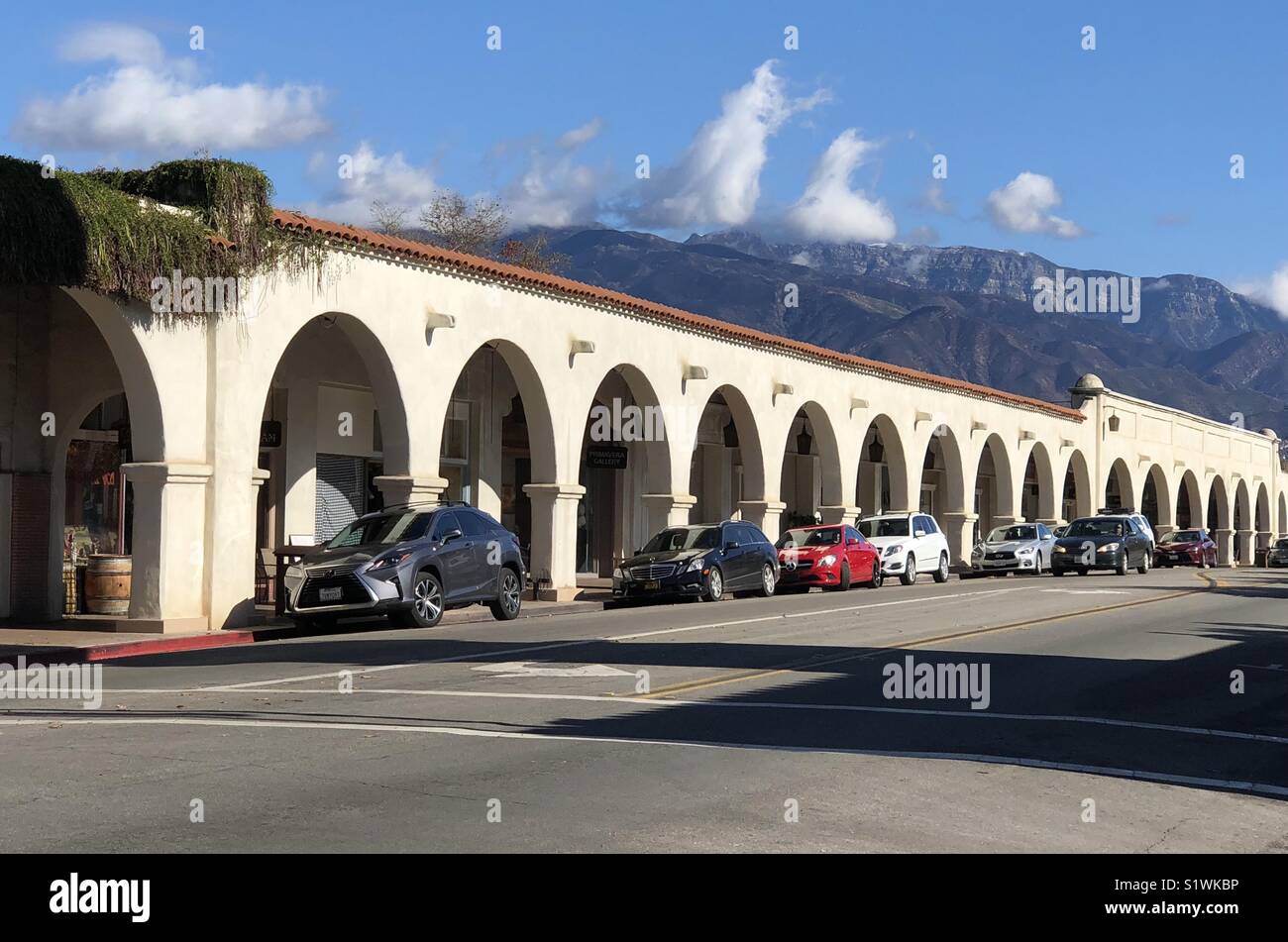 Arcade, Ojai en Californie Banque D'Images