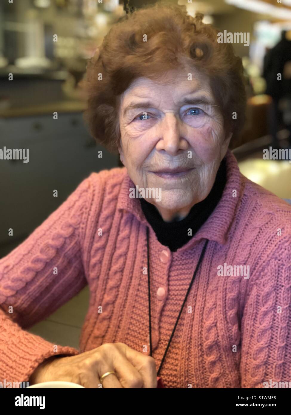 Old german woman portrait - Image de stock capturée avec un smartphone