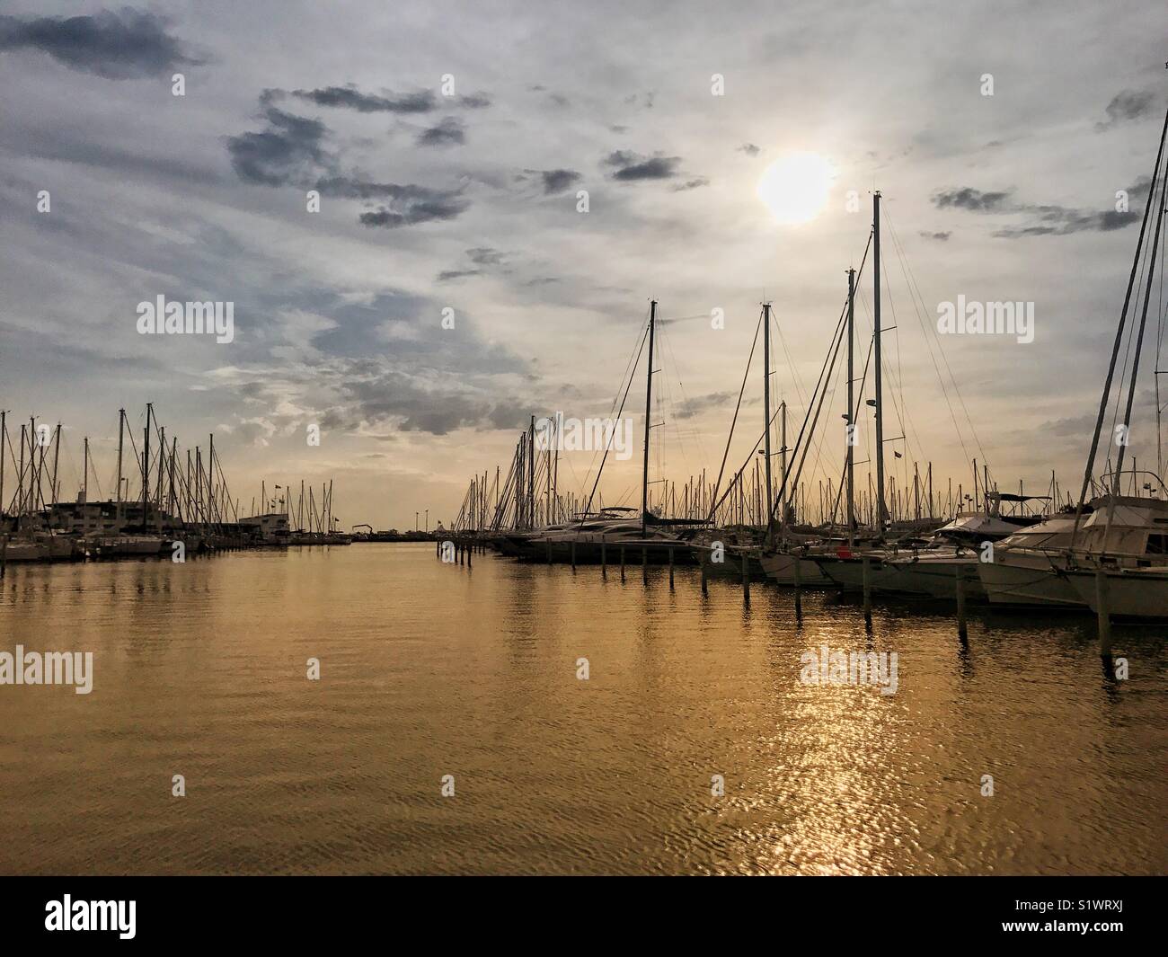 Port de plaisance de la grande motte Banque de photographies et d