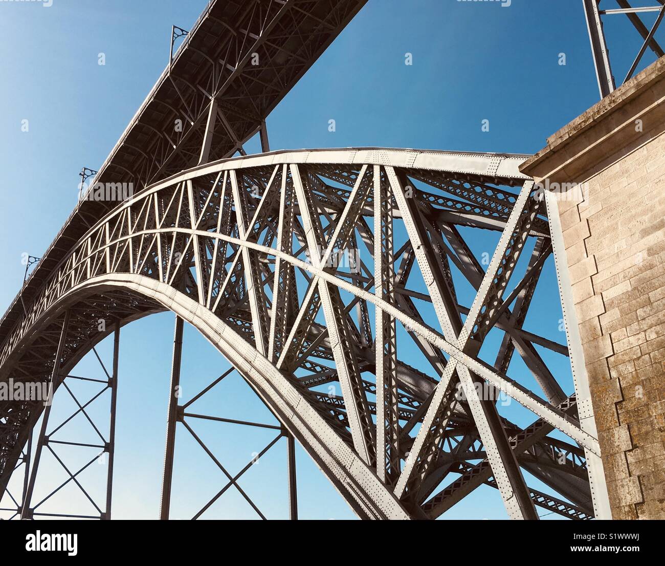 Pont Dom Luis I, Porto, Portugal - Image de stock capturée avec un smartphone Pont Dom Luis I, Porto, Portugal - Image de stock capturée avec un smartphone