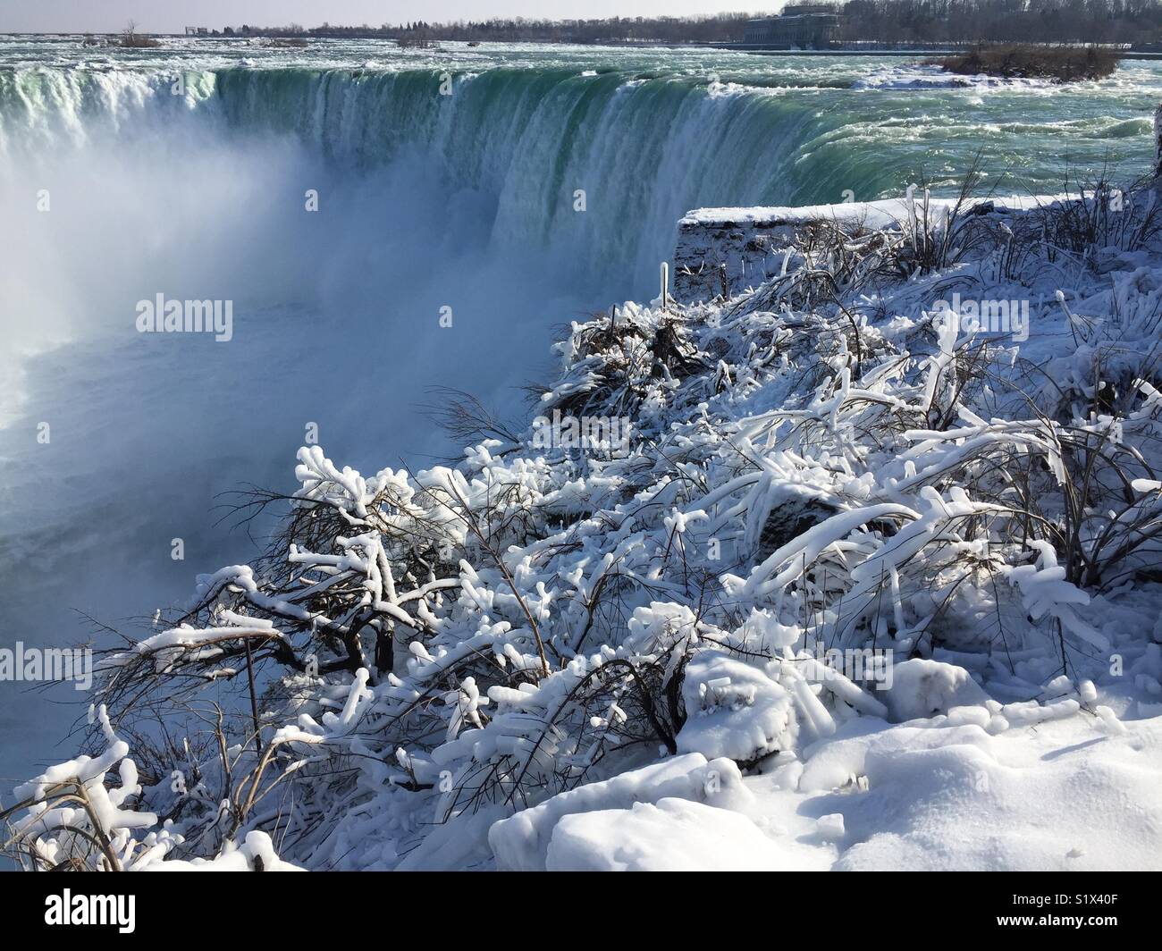 Temps de gel à Niagara Falls Banque D'Images