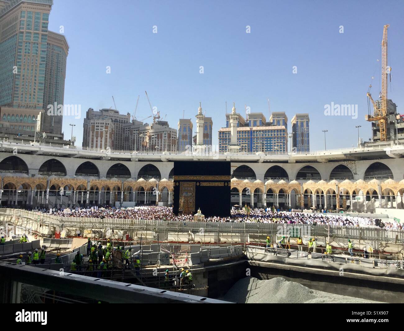 La Mecque Kaaba Arabie Saoudite Banque D'Images