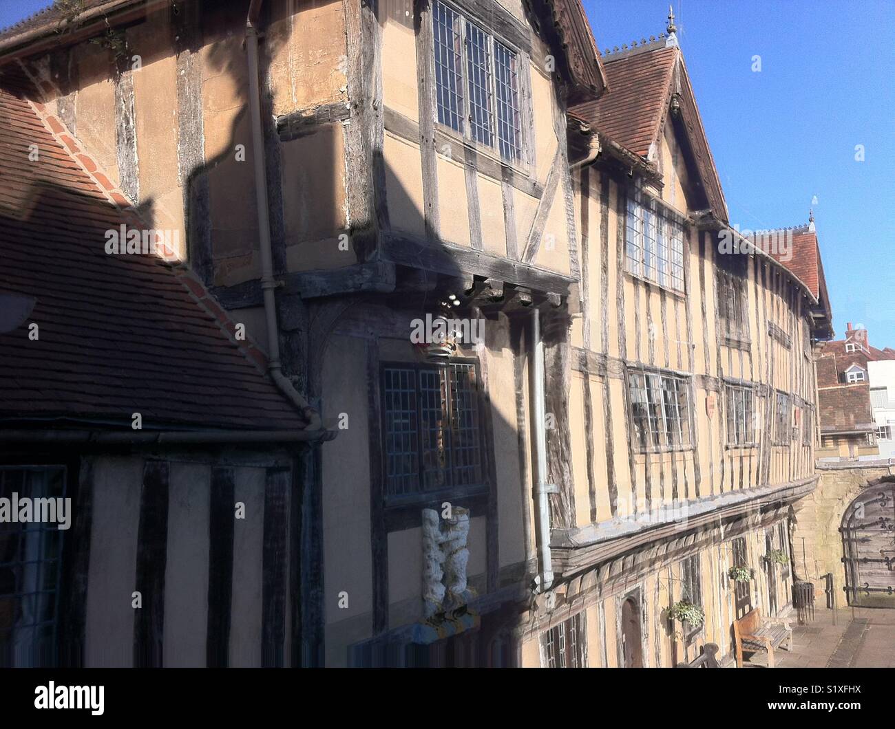 Lord Leycester Hospital, Warwick - Image de stock capturée avec un smartphone