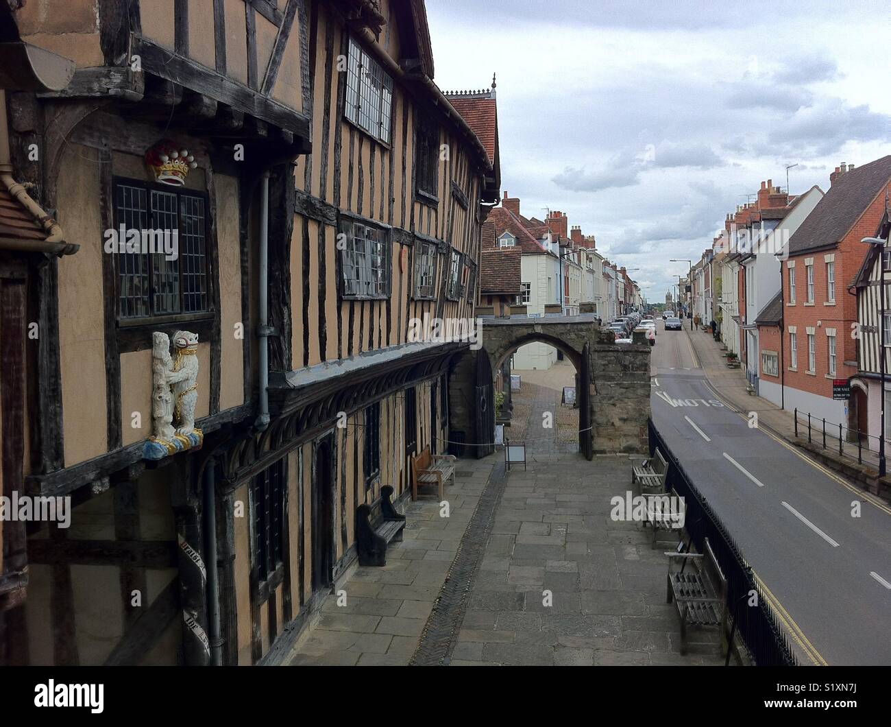 Lord Leycester Hospital, Warwick Banque D'Images