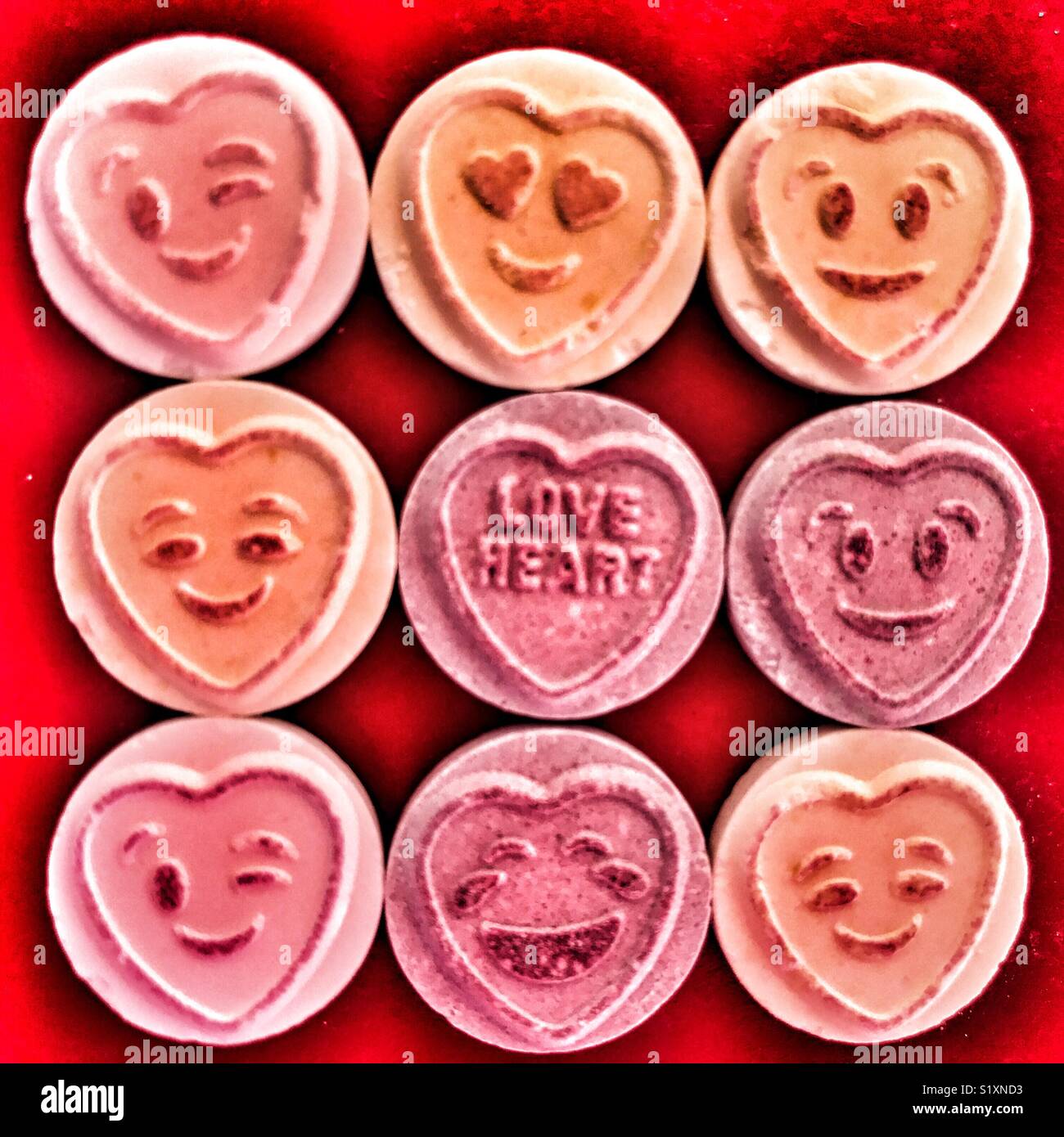 Love Hearts Banque D'Images