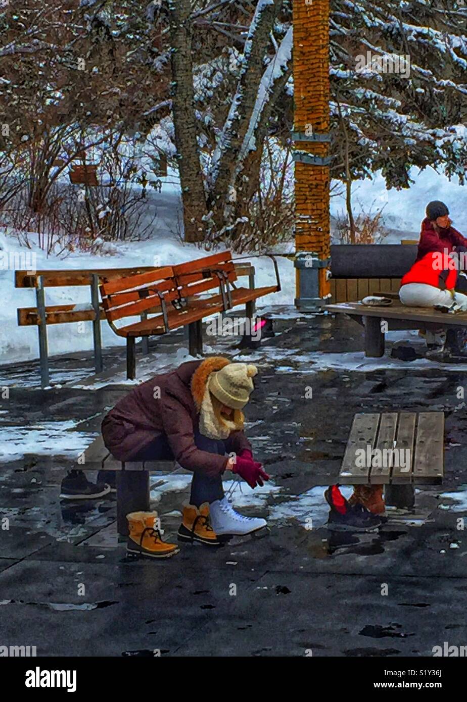 Se préparer pour une piscine skate - Image de stock capturée avec un smartphone
