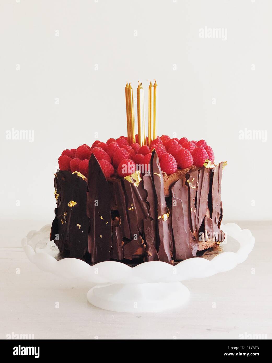 Gâteau d’anniversaire Banque D'Images