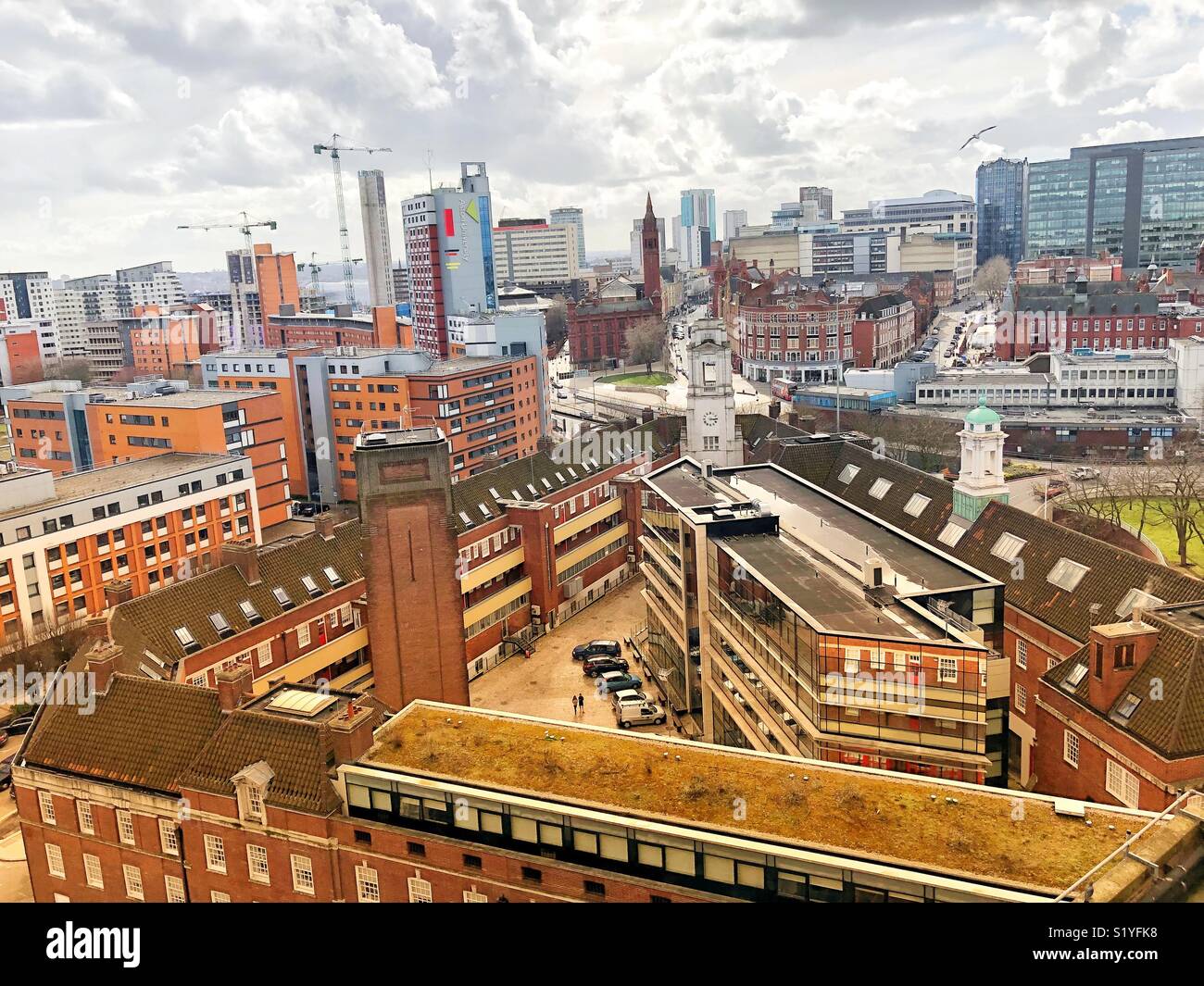 Vue de l'ancienne caserne, Birmingham Banque D'Images