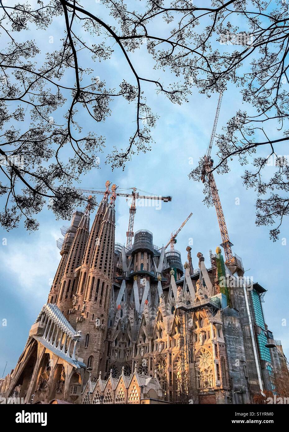 Sagrada Familia, Barcelone - Image de stock capturée avec un smartphone