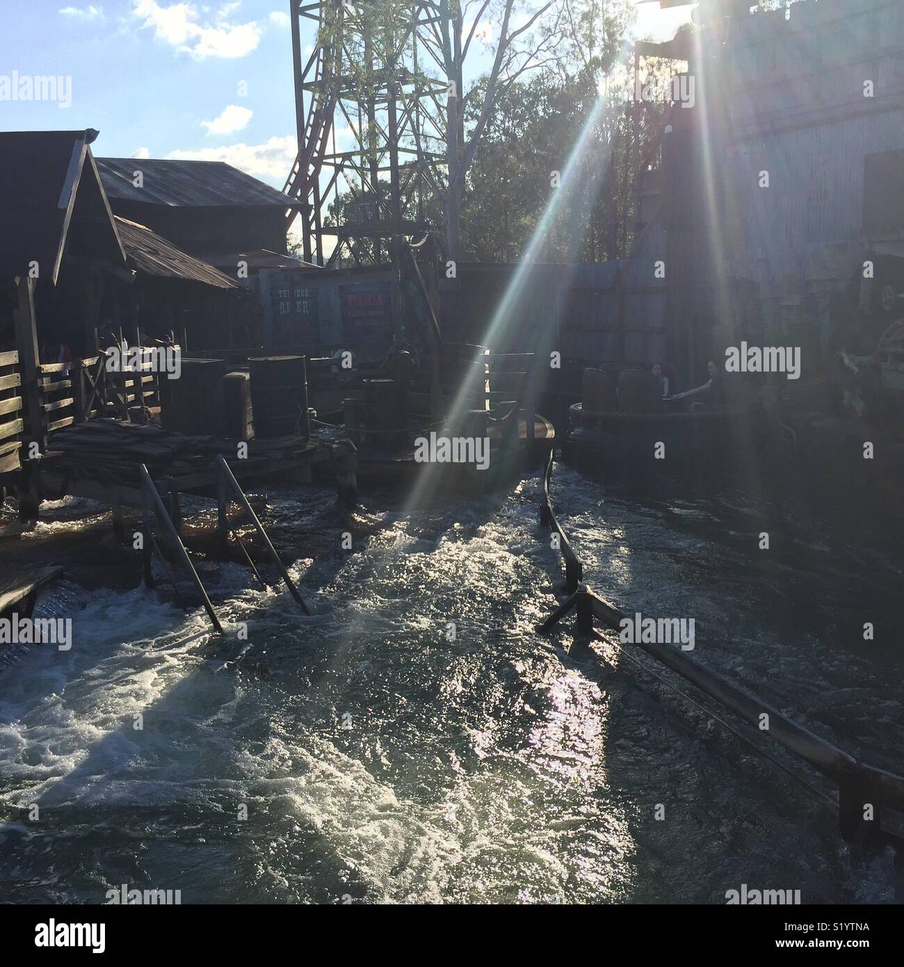 River rapids ride Banque D'Images