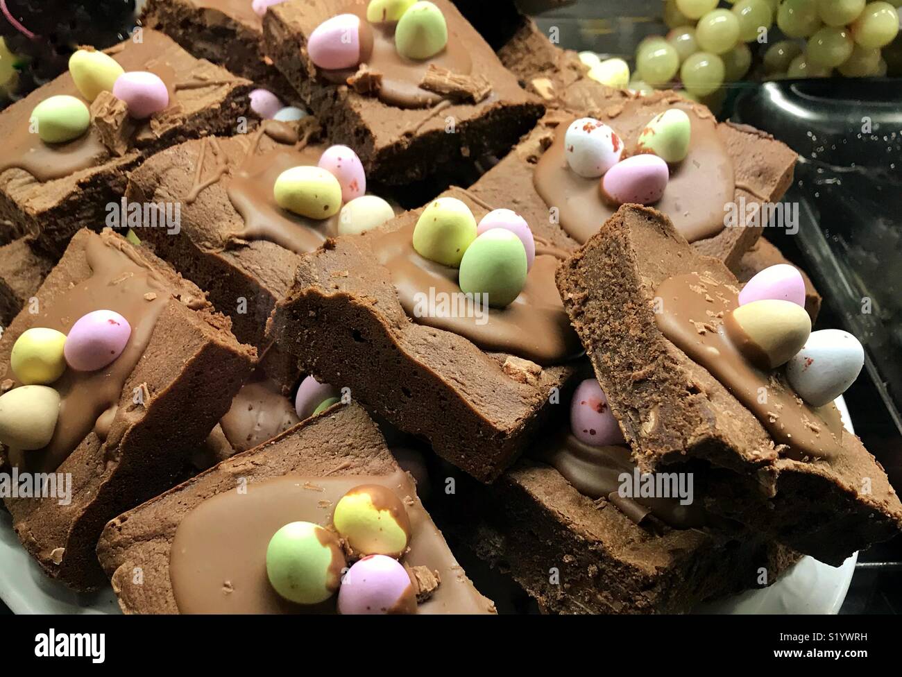 Les gâteaux au chocolat de Pâques Banque D'Images