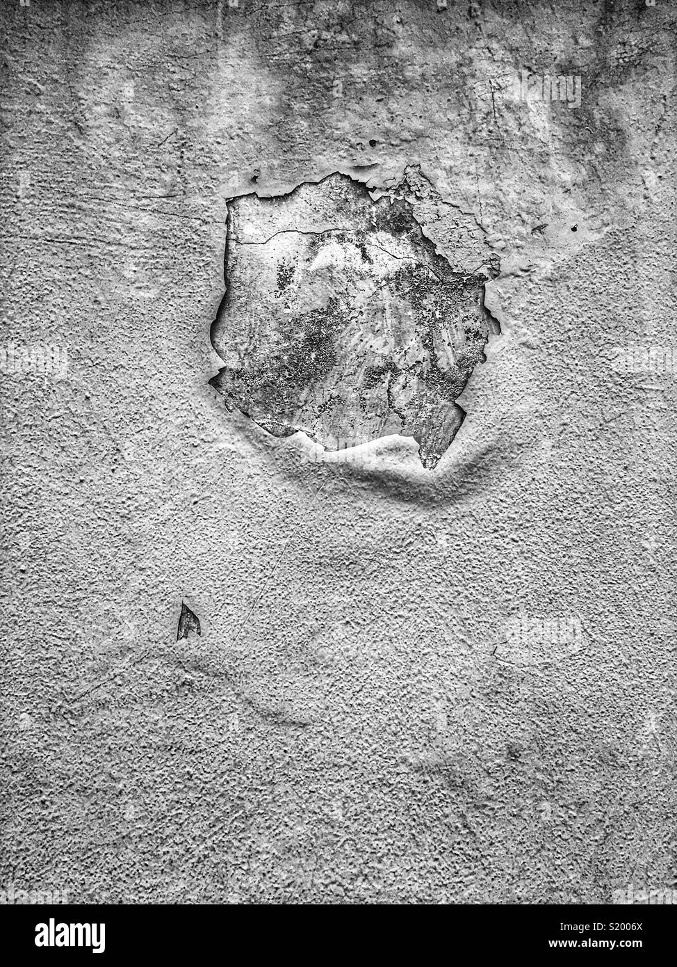 Résumé de la texture de la peinture sur ciment render, Sai Ying Pun, Hong Kong Island - Image de stock capturée avec un smartphone