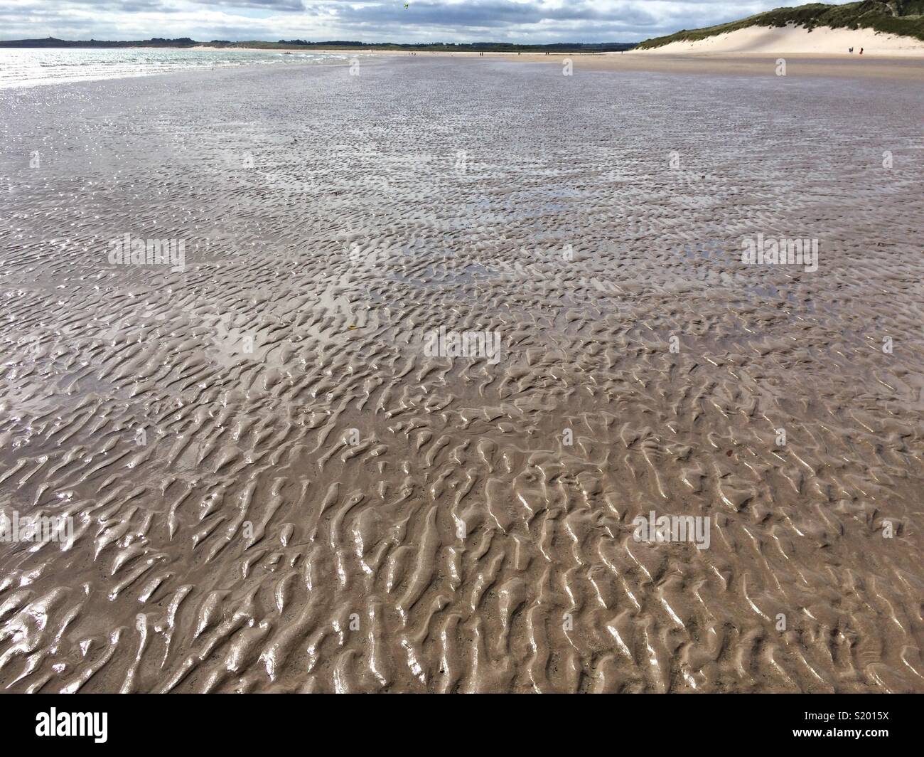 Ondulations dans le sable Banque D'Images