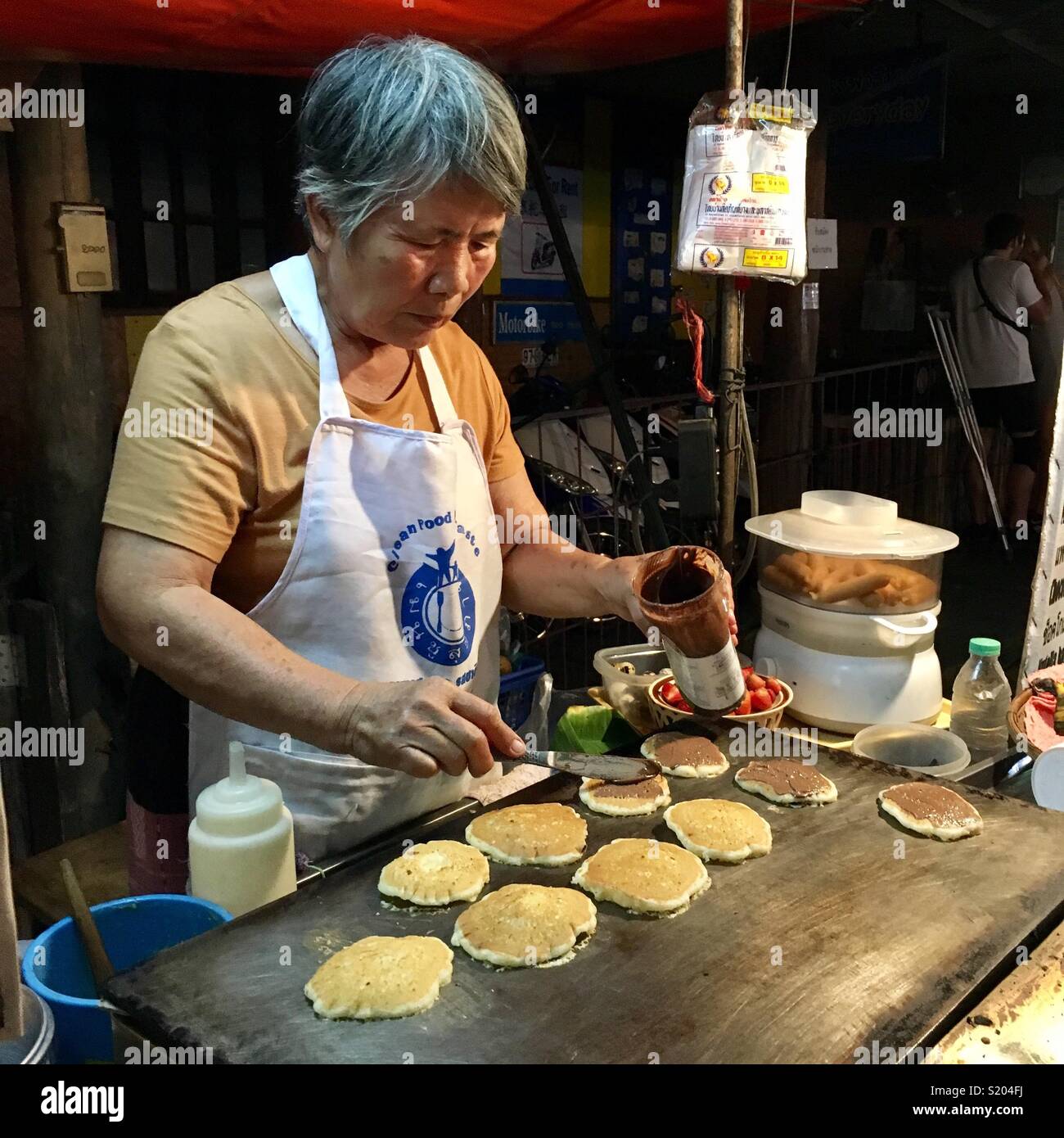 Street food, PAI, Thaïlande - Image de stock capturée avec un smartphone