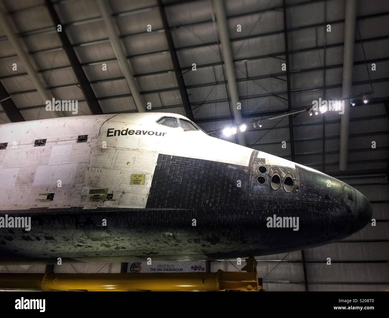 La navette spatiale Endeavour, California Science Center, Los Angeles, CA - Image de stock capturée avec un smartphone
