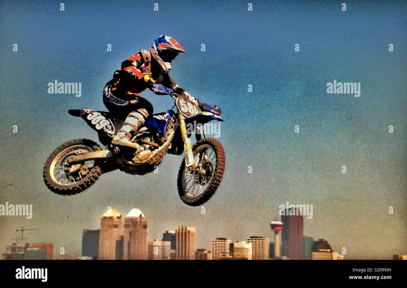 Motocross Moto - Image de stock capturée avec un smartphone