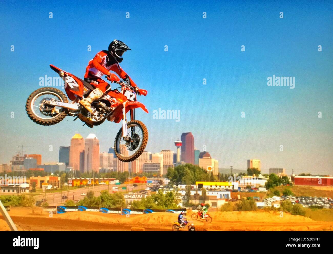 Motocross Moto - Image de stock capturée avec un smartphone