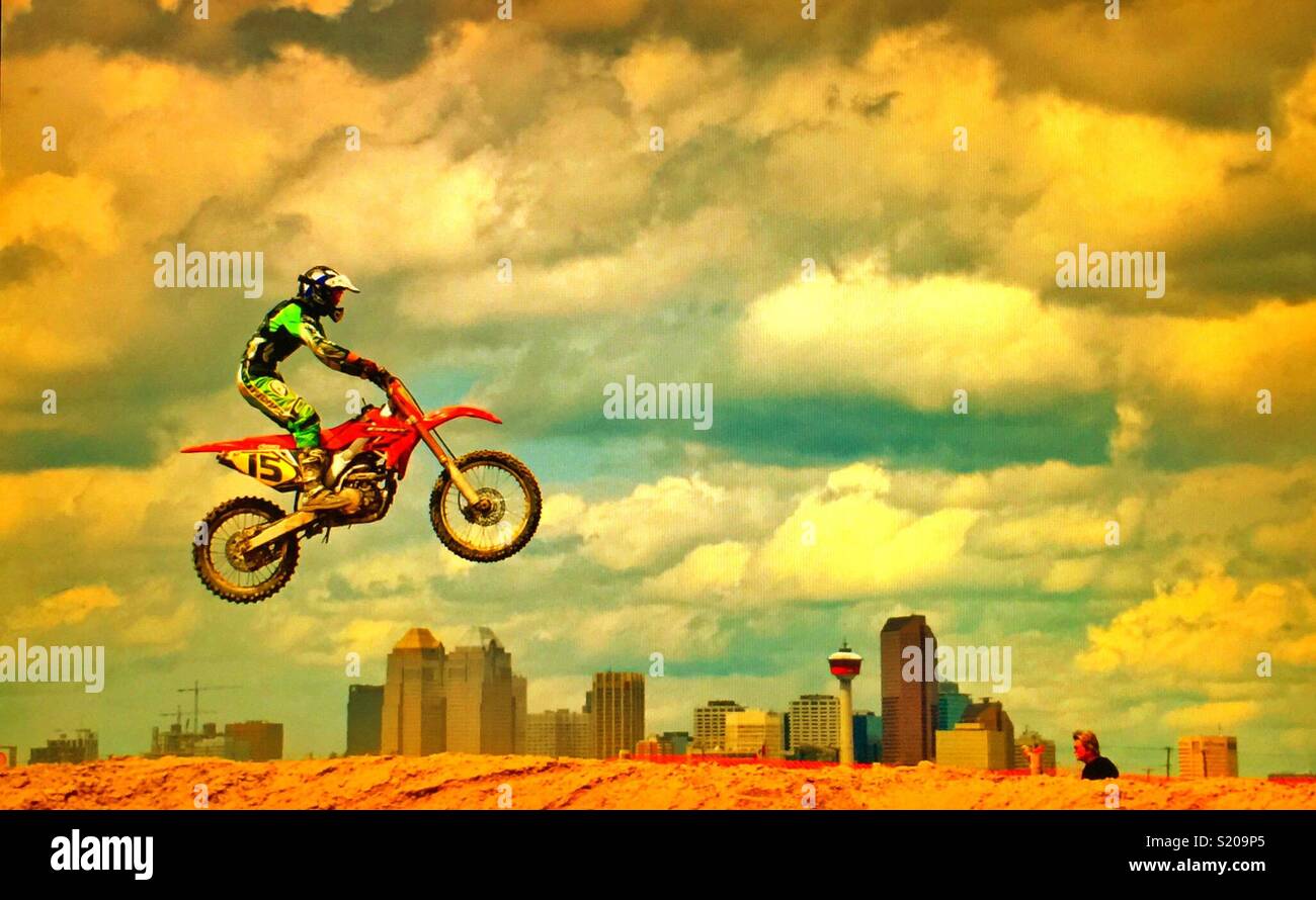 Motocross Moto - Image de stock capturée avec un smartphone