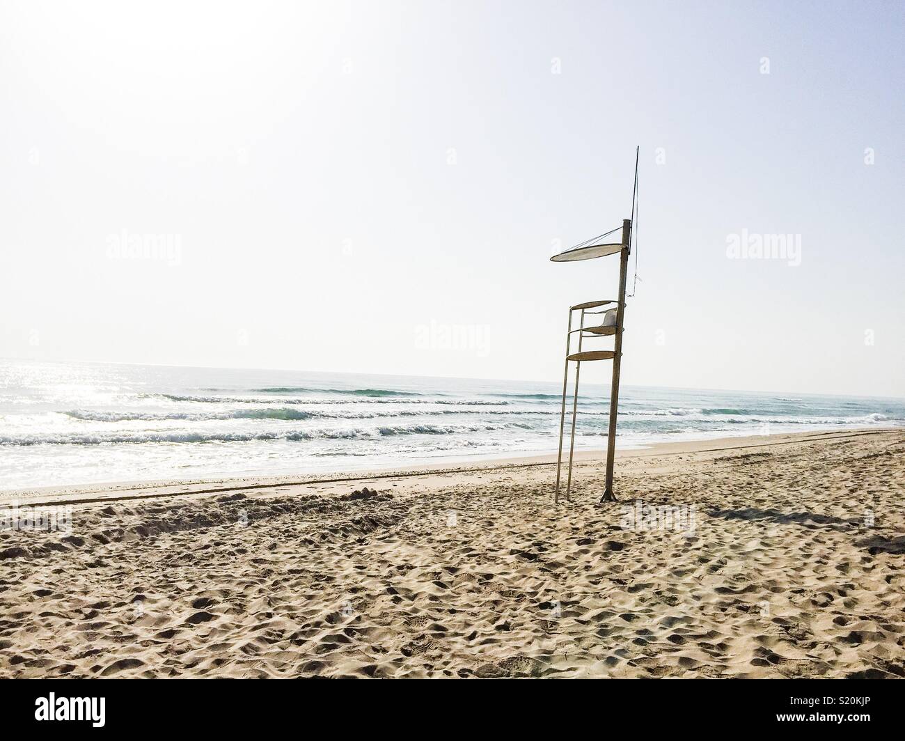 Tour de guet sur la plage - Image de stock capturée avec un smartphone
