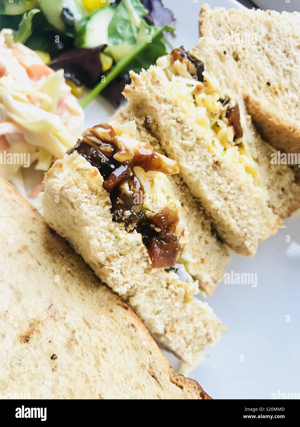 Sandwichs aux cornichons branston Banque de photographies et d’images à