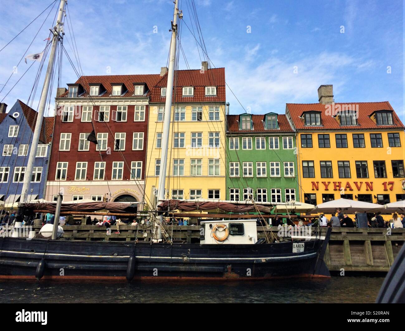 Nyhavn, Copenhague Banque D'Images