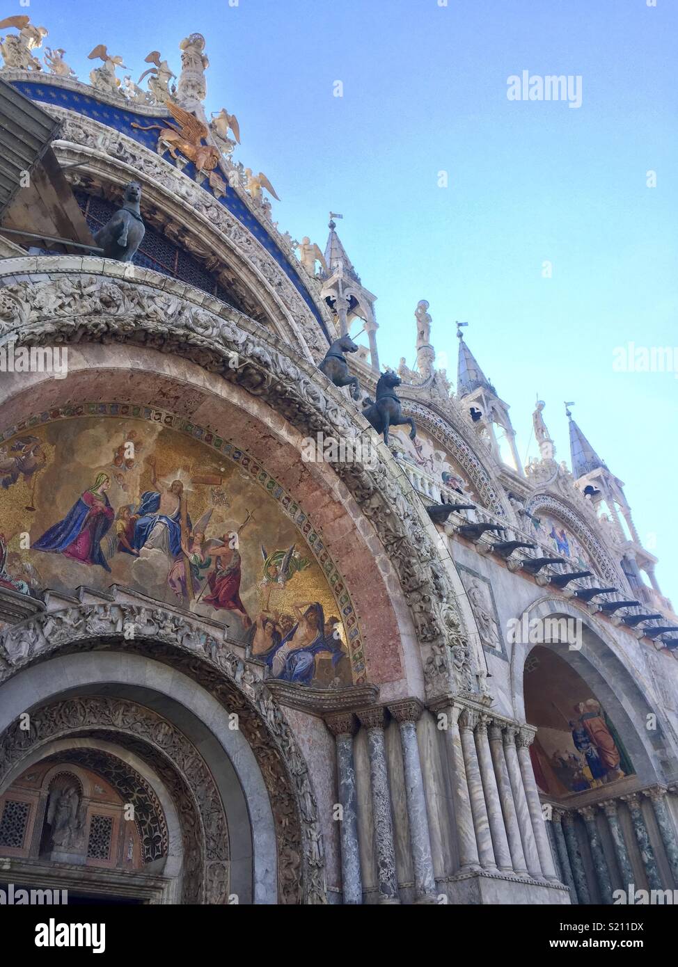 La Cathédrale Patriarcale Basilique Saint Marc, la Place Saint Marc, Venise - Image de stock capturée avec un smartphone