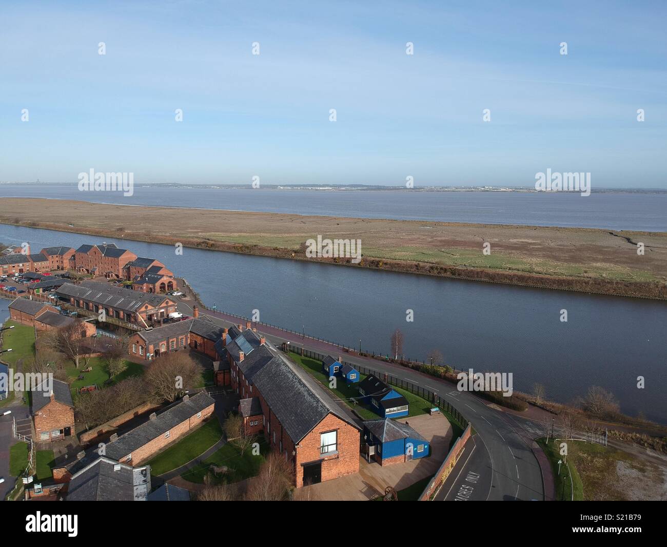 Ellesmere Port, Manchester Ship Canal Banque D'Images