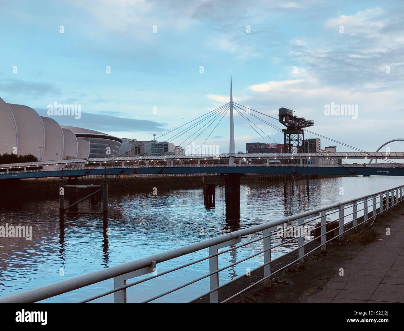 Sonnerie Bridge Glasgow Banque D'Images