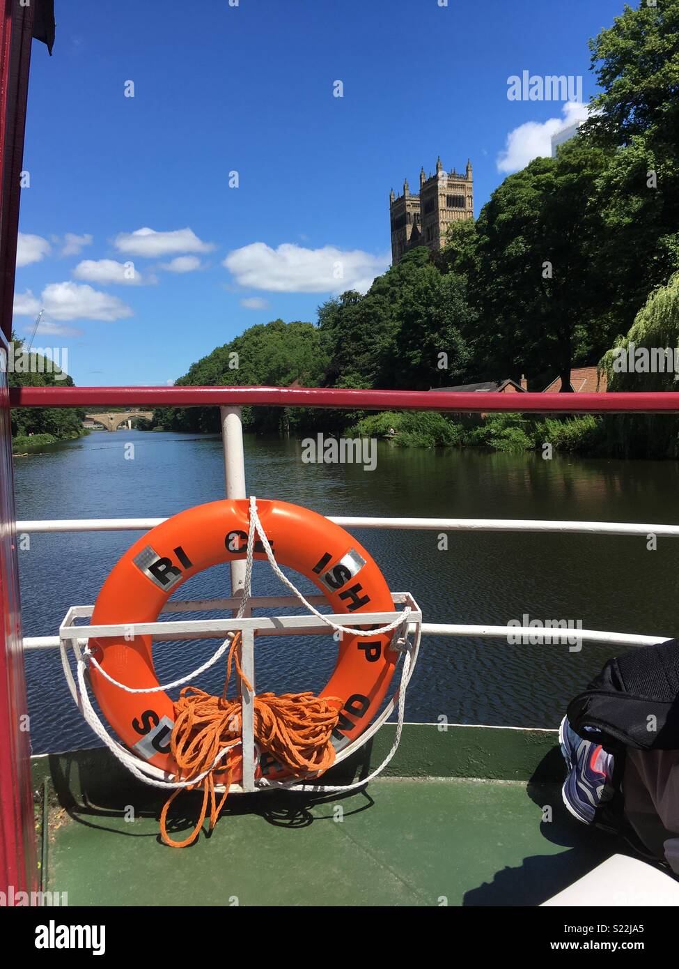 En bateau de Durham Banque D'Images