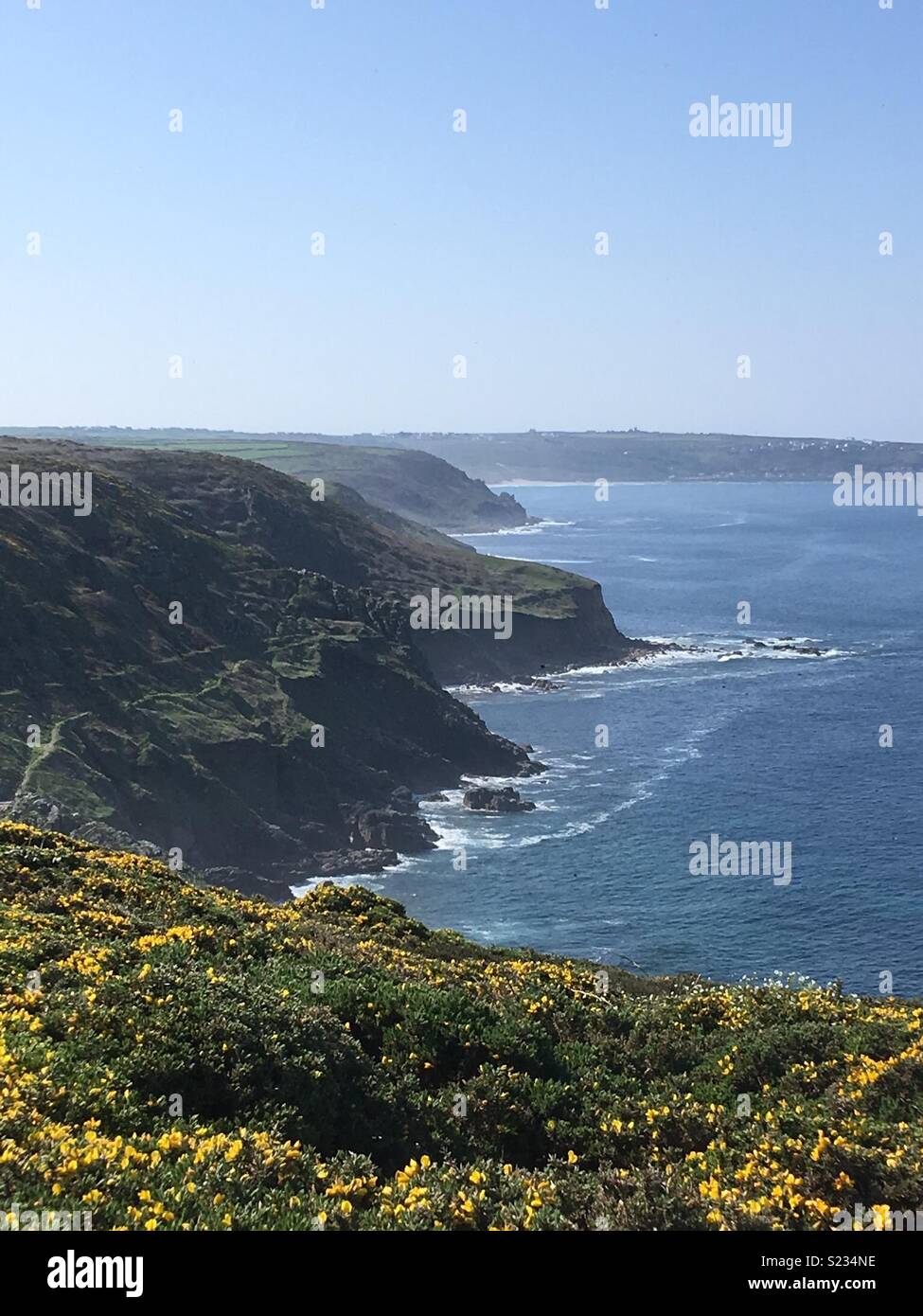 Vue vers Lands End Banque D'Images