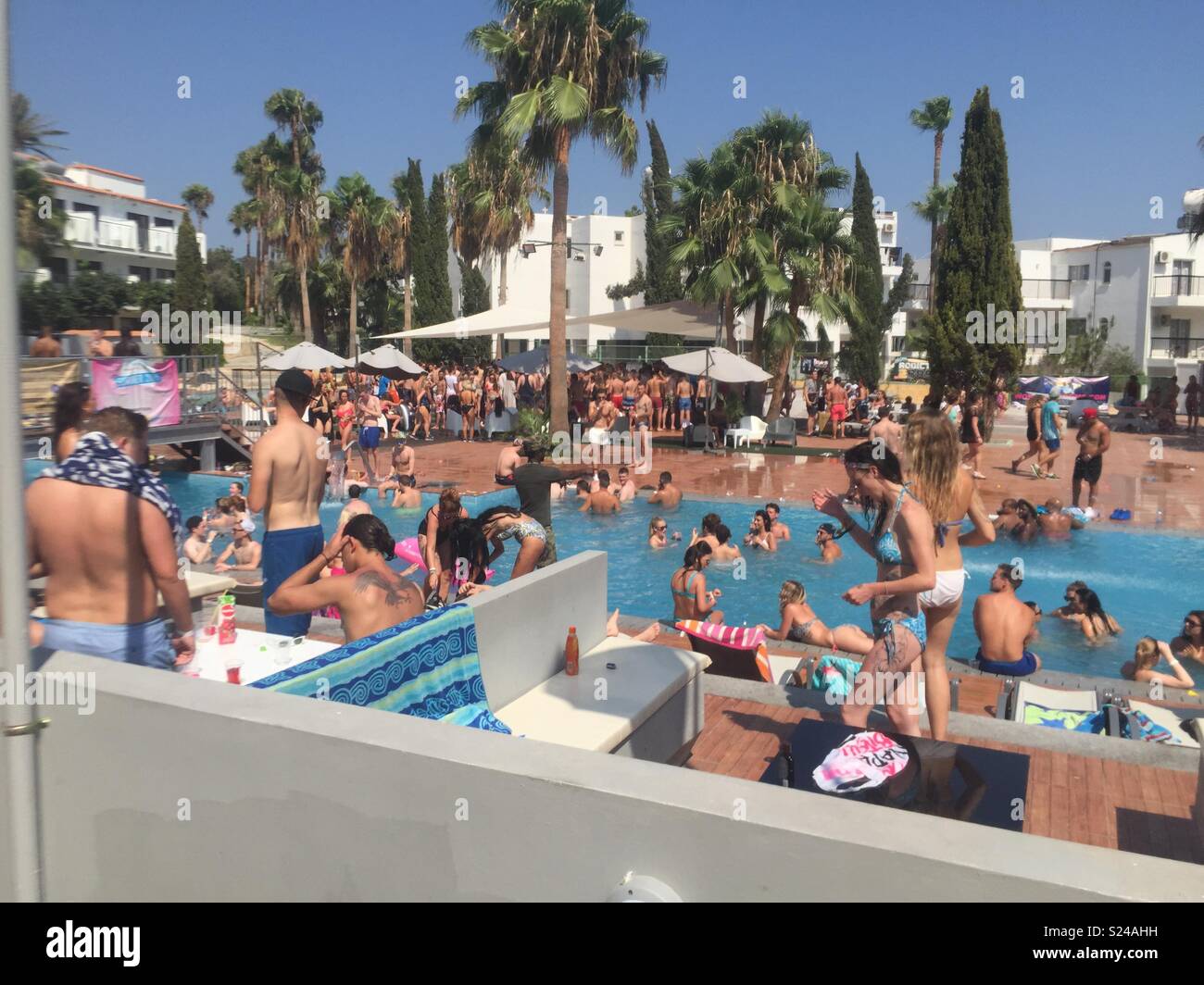 Pool Party, Ayia Napa, Chypre Banque D'Images