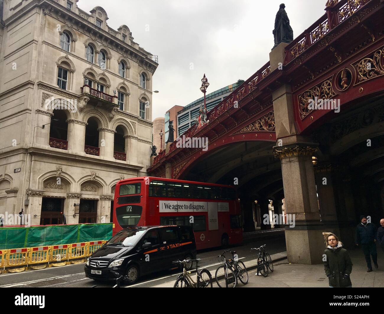 Blackfriars Bridge Londres - Image de stock capturée avec un smartphone