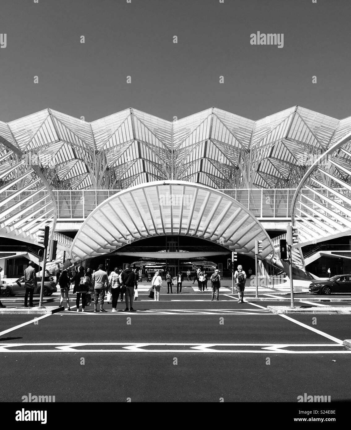 La Gare do Oriente, Lisbonne par Santiago Calatrava Banque D'Images