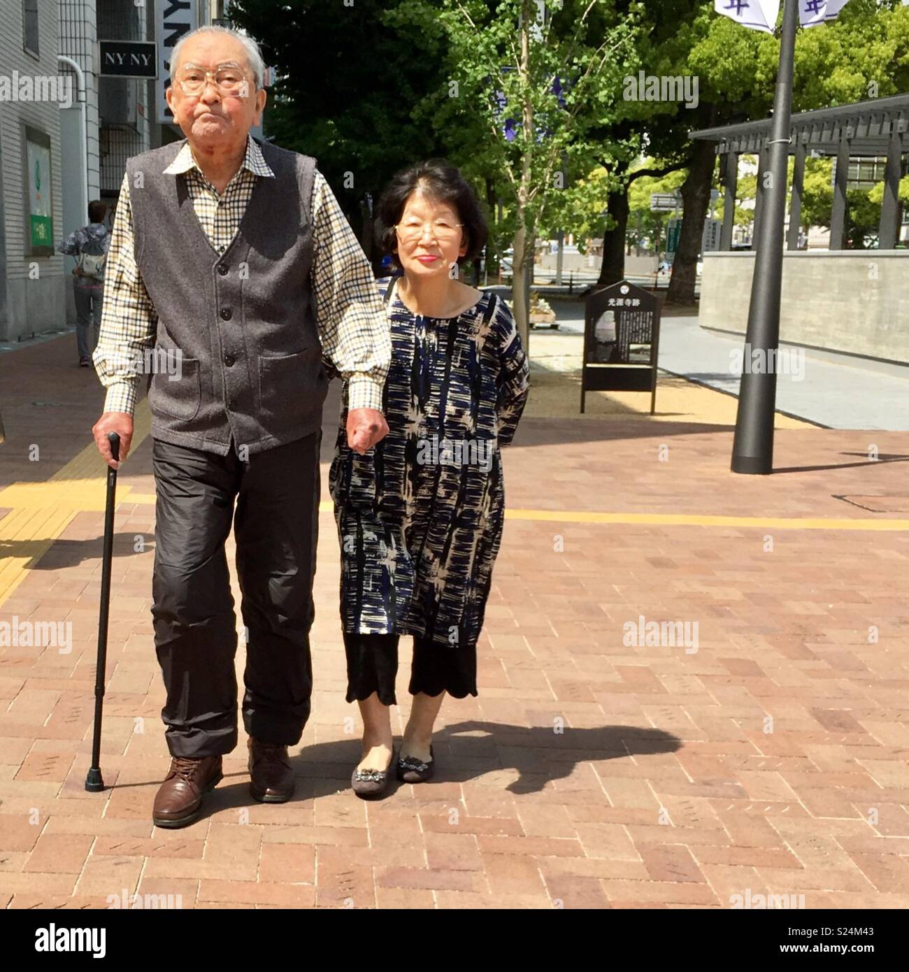 Elder couple , Japon Banque D'Images