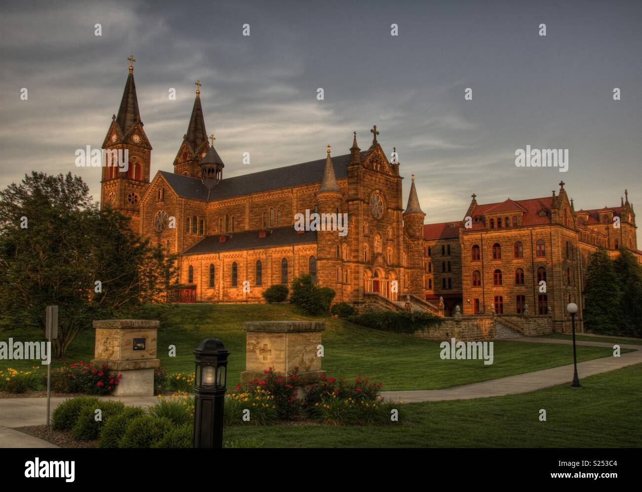 L'abbaye de Saint Meinrad - Image de stock capturée avec un smartphone