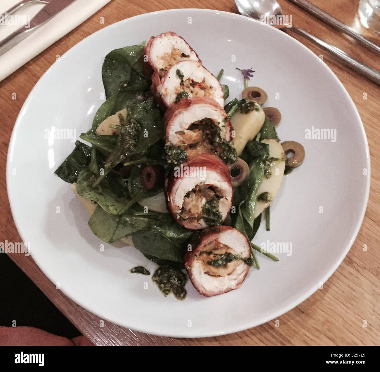 Assiette de nourriture Banque D'Images