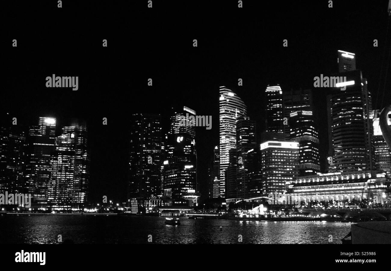 Ville de nuit Banque D'Images
