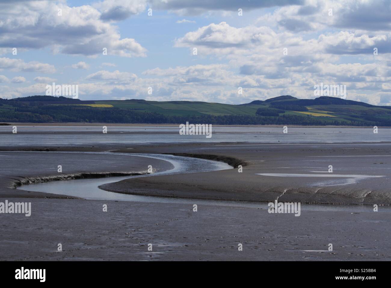 Les marées de l'estuaire de Tay Banque D'Images