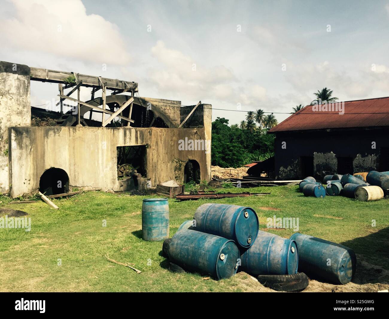 Des immeubles des Caraïbes Banque D'Images