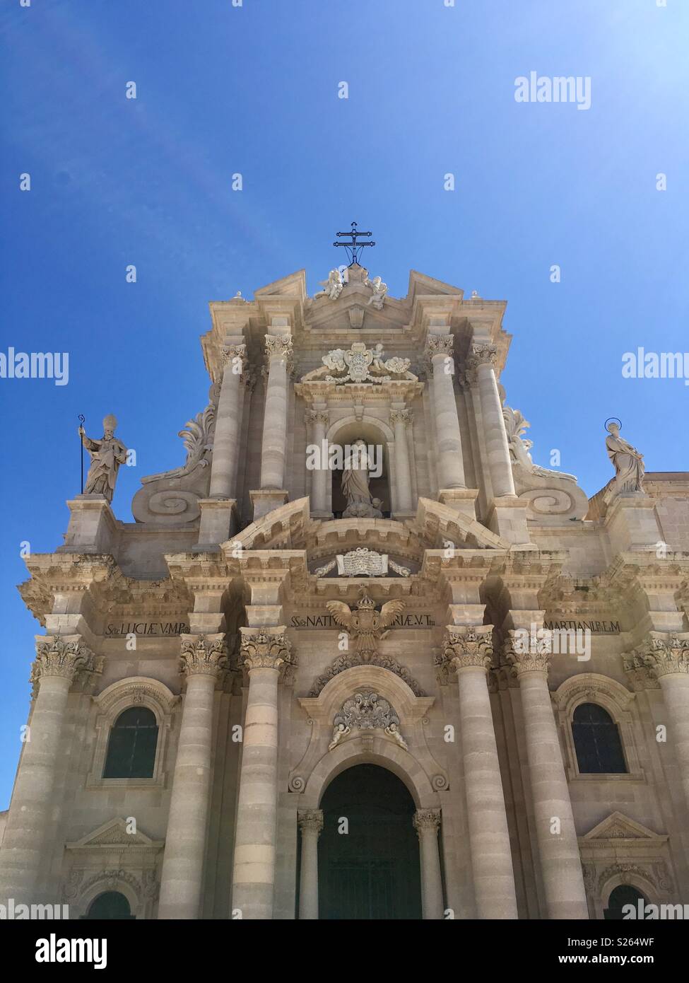 Très belle église à Syracuse, Sicile Banque D'Images