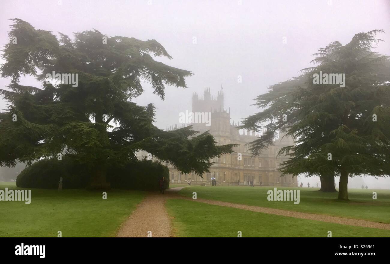 Château de Highclere downtown abbey - Image de stock capturée avec un smartphone